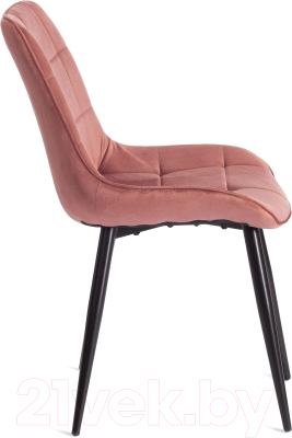 Стул Tetchair Abruzzo металл/вельвет (коралловый HLR 44/черный)