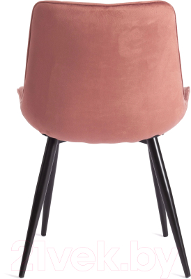 Стул Tetchair Abruzzo металл/вельвет (коралловый HLR 44/черный)