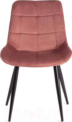 Стул Tetchair Abruzzo металл/вельвет (коралловый HLR 44/черный)