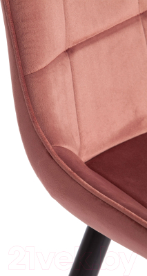 Стул Tetchair Abruzzo металл/вельвет (коралловый HLR 44/черный)