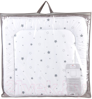 Пеленальный матрас Polini Kids Звездное сияние на комод 77x72 / 0002631-24
