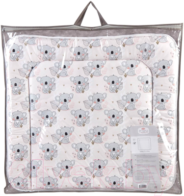 Пеленальный матрас Polini Kids Коала на комод 77x72 / 0002632