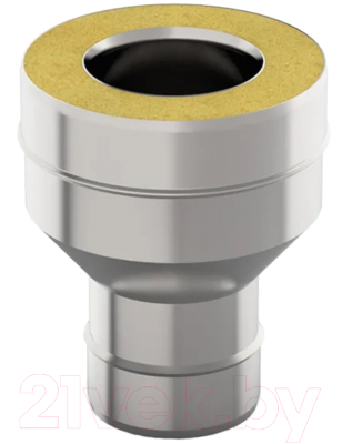 Переходник для дымохода UMKPRO Т/М-М 115х200 AISI 439/439 1мм/0.5мм тип-2 - фото