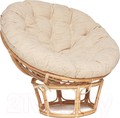 Кресло садовое Tetchair Papasan Eco P115-1/SP STD c подушкой, ремешками - фото