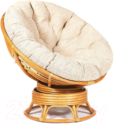 Кресло-качалка Tetchair Papasan W 23/01 B с подушкой - фото