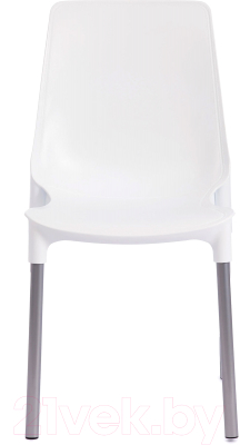 Стул Tetchair Genius (металл/пластик/белый/ножки хром)