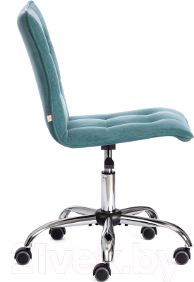 Кресло офисное Tetchair Zero велюр Clermon (бирюзовый)