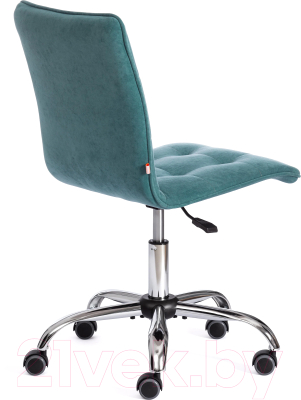 Кресло офисное Tetchair Zero велюр Clermon (бирюзовый)