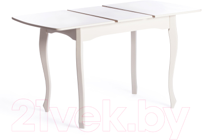 Обеденный стол Tetchair Caterina Provence 100+30x70x75 (бук/Ivory White)