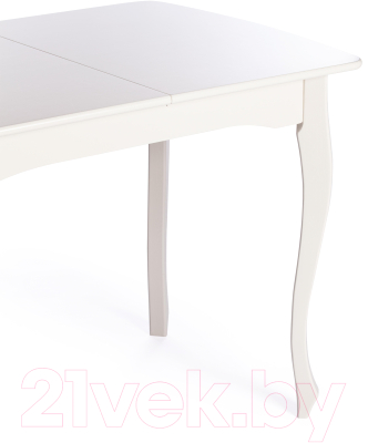 Обеденный стол Tetchair Caterina Provence 100+30x70x75 (бук/Ivory White)