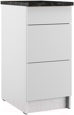 Шкаф-стол кухонный Eligard Urban ШСК 40 3Я (белый/кастилло темный) - фото