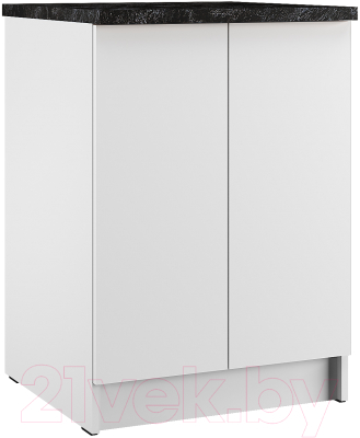 Шкаф-стол кухонный Eligard Urban ШСК2 60 (белый/кастилло темный) - фото