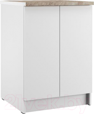 Шкаф-стол кухонный Eligard Urban ШСК2 60 (белый/малага) - фото