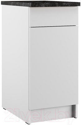Шкаф-стол кухонный Eligard Urban ШСК 40 1Я (белый/кастилло темный) - фото