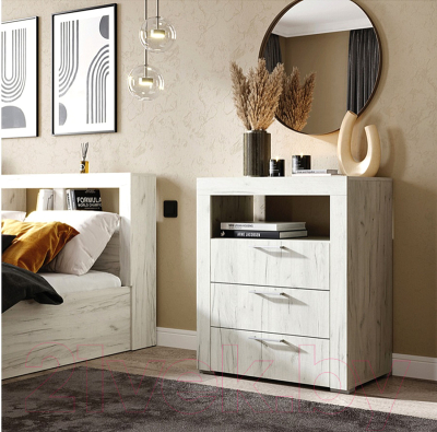 Комод Стендмебель Гранд К2 (дуб крафт белый)