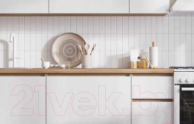 Кухонный гарнитур Стендмебель Хелен 2.0 (белый/дуб крафт золотой)