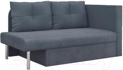 Тахта Mebel-Ars Алиса (велюр серо-синий HB-178 26) - фото