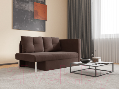 Тахта Mebel-Ars Алиса (велюр молочный шоколад НВ-178 13)