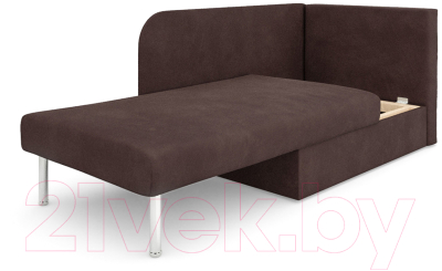 Тахта Mebel-Ars Алиса (велюр шоколадный НВ-178 16)
