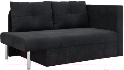 Тахта Mebel-Ars Алиса (велюр черный НВ-178 17) - фото