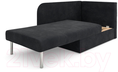 Тахта Mebel-Ars Алиса (велюр черный НВ-178 17)