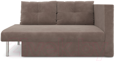 Тахта Mebel-Ars Алиса (бархат серо-шоколадный Star Velvet 60 Coffee)