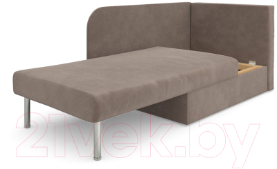 Тахта Mebel-Ars Алиса (бархат серо-шоколадный Star Velvet 60 Coffee)