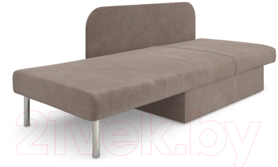 Тахта Mebel-Ars Алиса (бархат серо-шоколадный Star Velvet 60 Coffee)