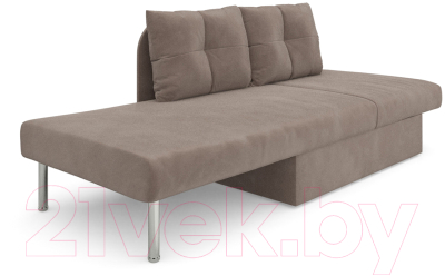 Тахта Mebel-Ars Алиса (бархат серо-шоколадный Star Velvet 60 Coffee)