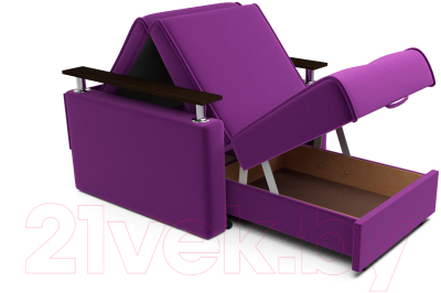 Кресло-кровать Mebel-Ars Шарк (фиолетовый)