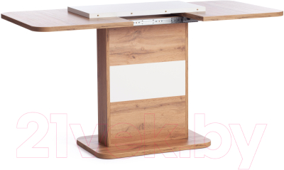 Обеденный стол Tetchair Smart 105-140x68.6х75 (дуб вотан/белый)