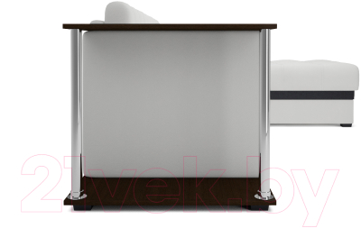 Диван угловой Mebel-Ars Атланта (экокожа белый)