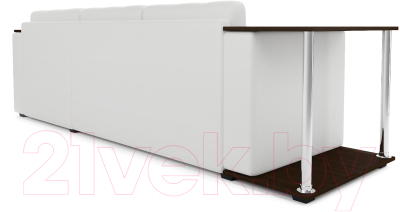 Диван угловой Mebel-Ars Атланта (экокожа белый)