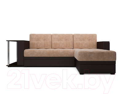 Диван угловой Mebel-Ars Атланта (кордрой бежевый)