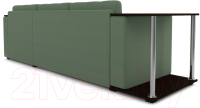 Диван угловой Mebel-Ars Атланта (зеленый)