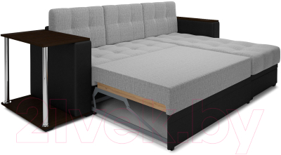 Диван угловой Mebel-Ars Атланта (рогожка серый)