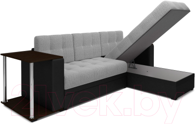 Диван угловой Mebel-Ars Атланта (рогожка серый)