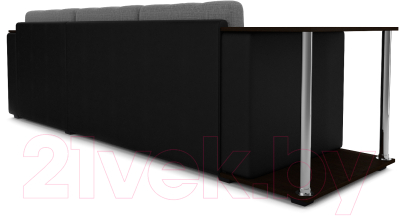 Диван угловой Mebel-Ars Атланта (рогожка серый)