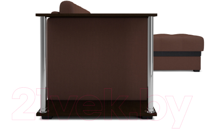 Диван угловой Mebel-Ars Атланта (рогожка шоколад)