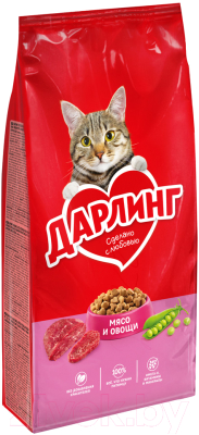 Сухой корм для кошек Дарлинг С мясом и овощами (15кг)