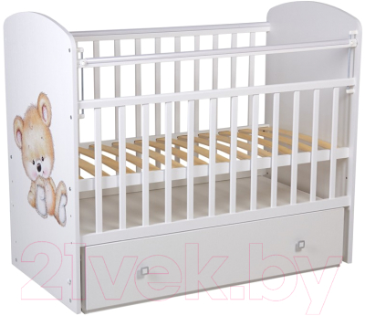 Детская кроватка Фея 750 Медвежонок / 0002551.9.13