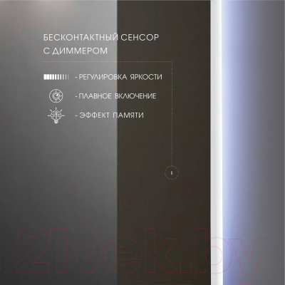 Зеркало Алмаз-Люкс ЗП-164 (с подсветкой)