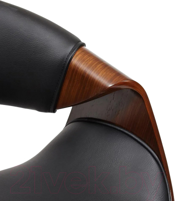 Кресло офисное Tetchair Bend (орех/кожзам черный)