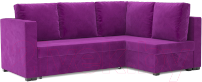 Диван угловой Mebel-Ars Мансберг (фиолетовый) - фото