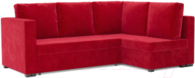 Диван угловой Mebel-Ars Мансберг (кордрой красный) - фото