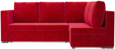 Диван угловой Mebel-Ars Мансберг (кордрой красный)