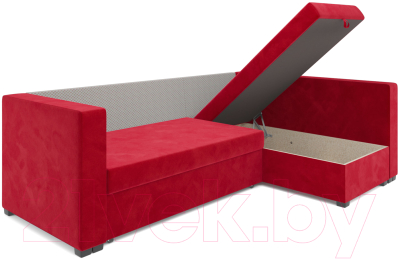 Диван угловой Mebel-Ars Мансберг (кордрой красный)