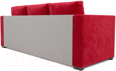 Диван угловой Mebel-Ars Мансберг (кордрой красный)