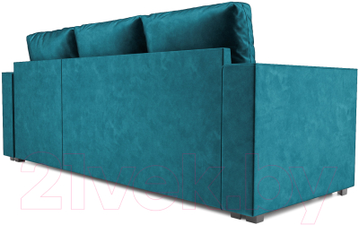 Диван угловой Mebel-Ars Рим (бархат сине-зеленый Star Velvet 43 Black Green)