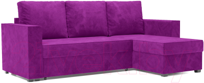 Диван угловой Mebel-Ars Рим (фиолетовый) - фото
